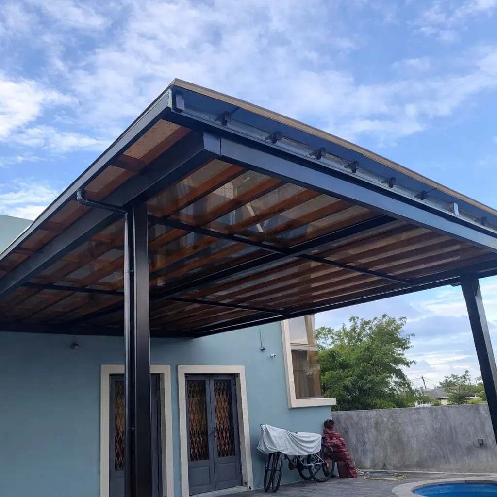 Flat-Roof Carport in Mauritius